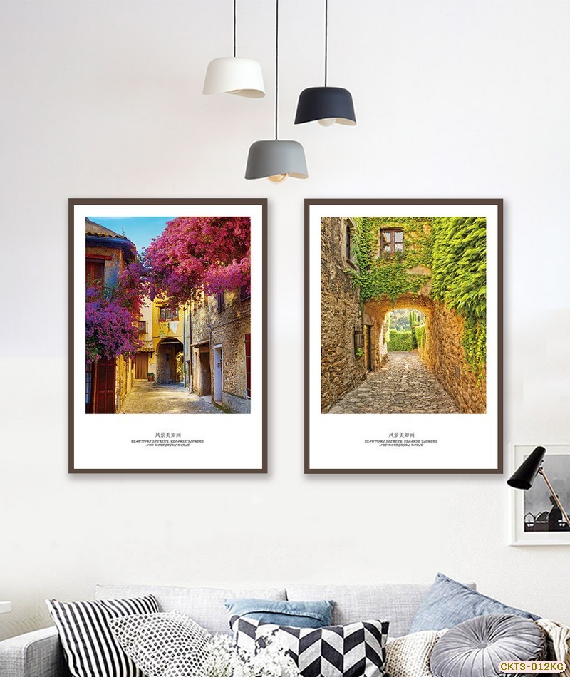 Phong cảnh châu Âu - ngõ nhỏ CKT3-012KG